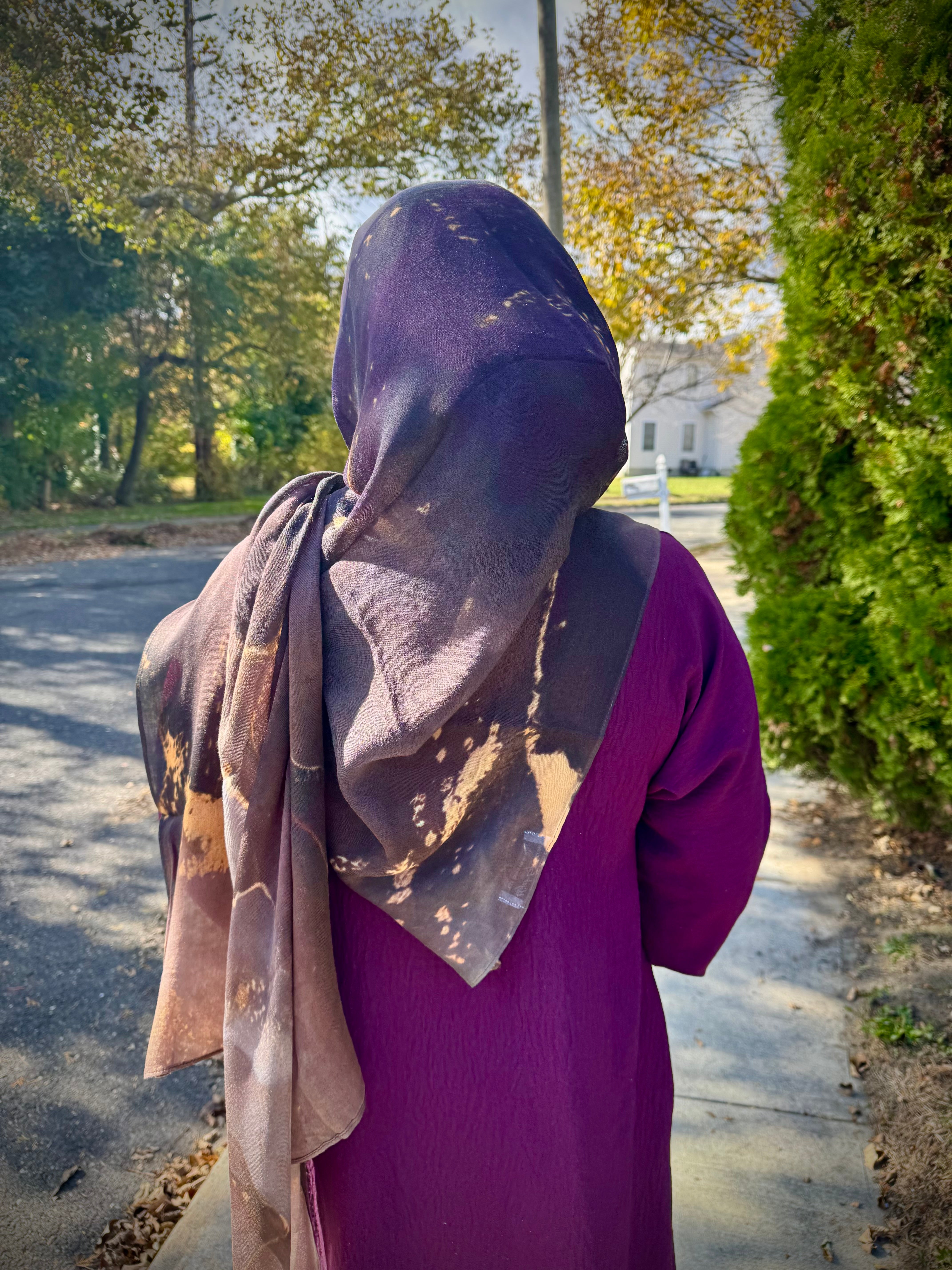 MIDNIGHT MARBLE Modal Hijab