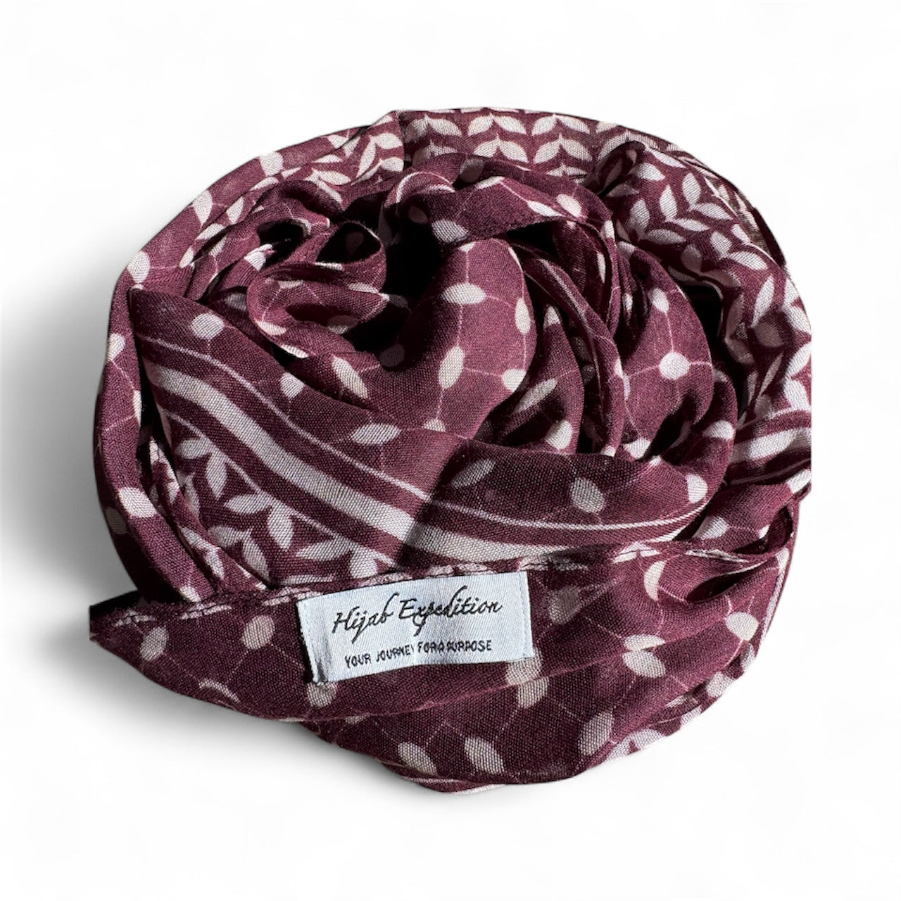 PLUM KEFFIYEH Modal Hijab