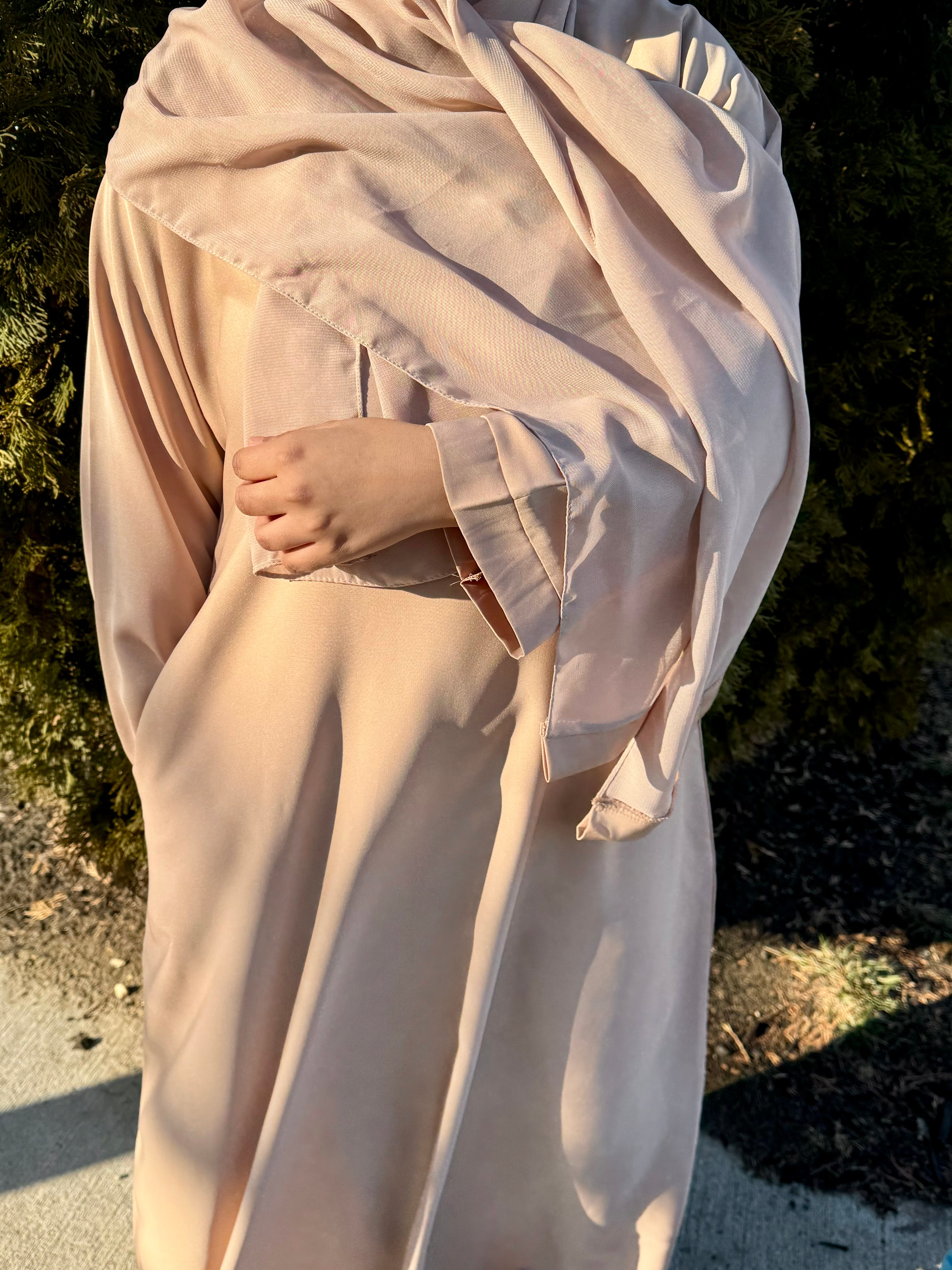 Premium Nida Abaya (Latte)