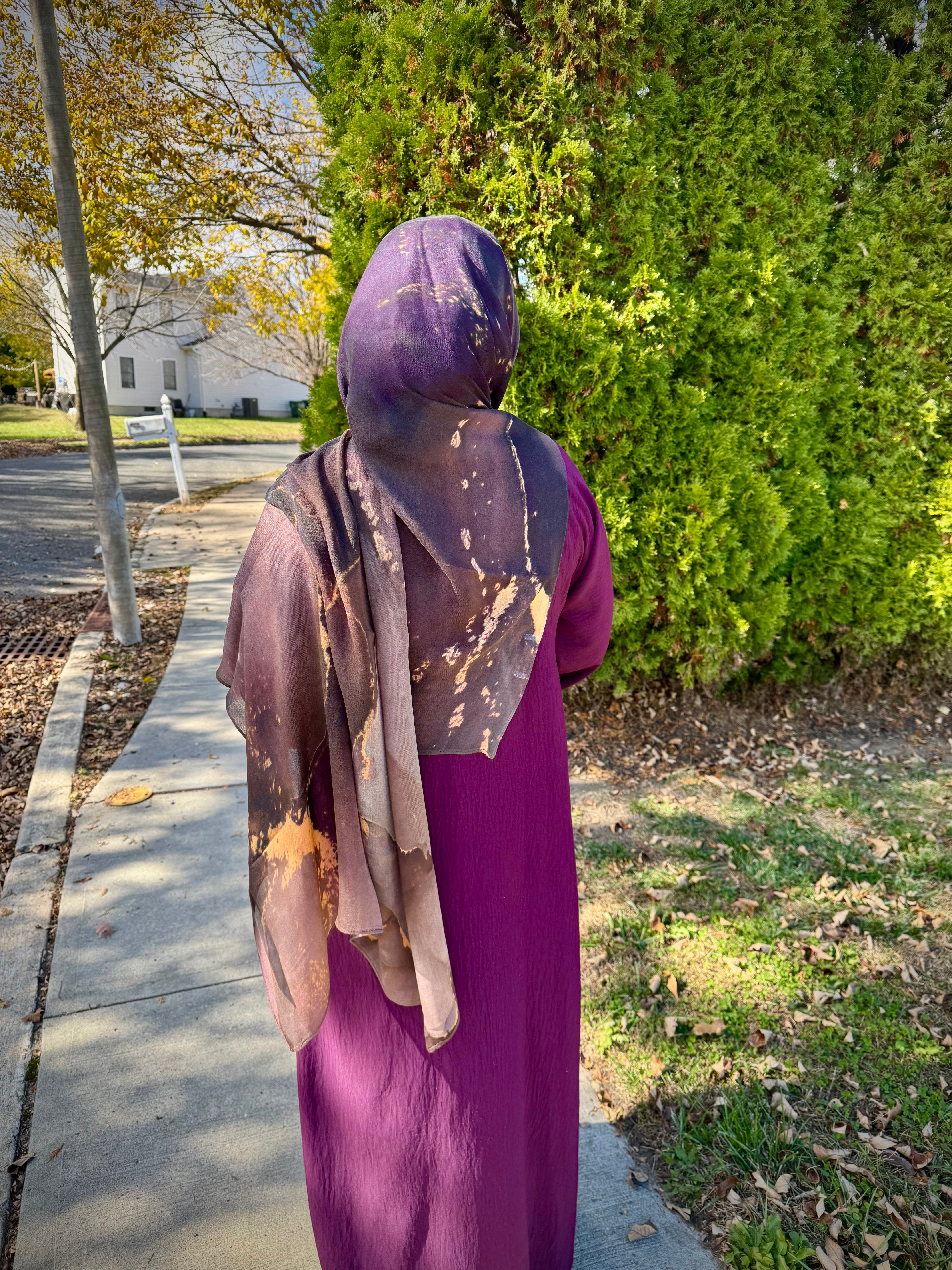 MIDNIGHT MARBLE Modal Hijab