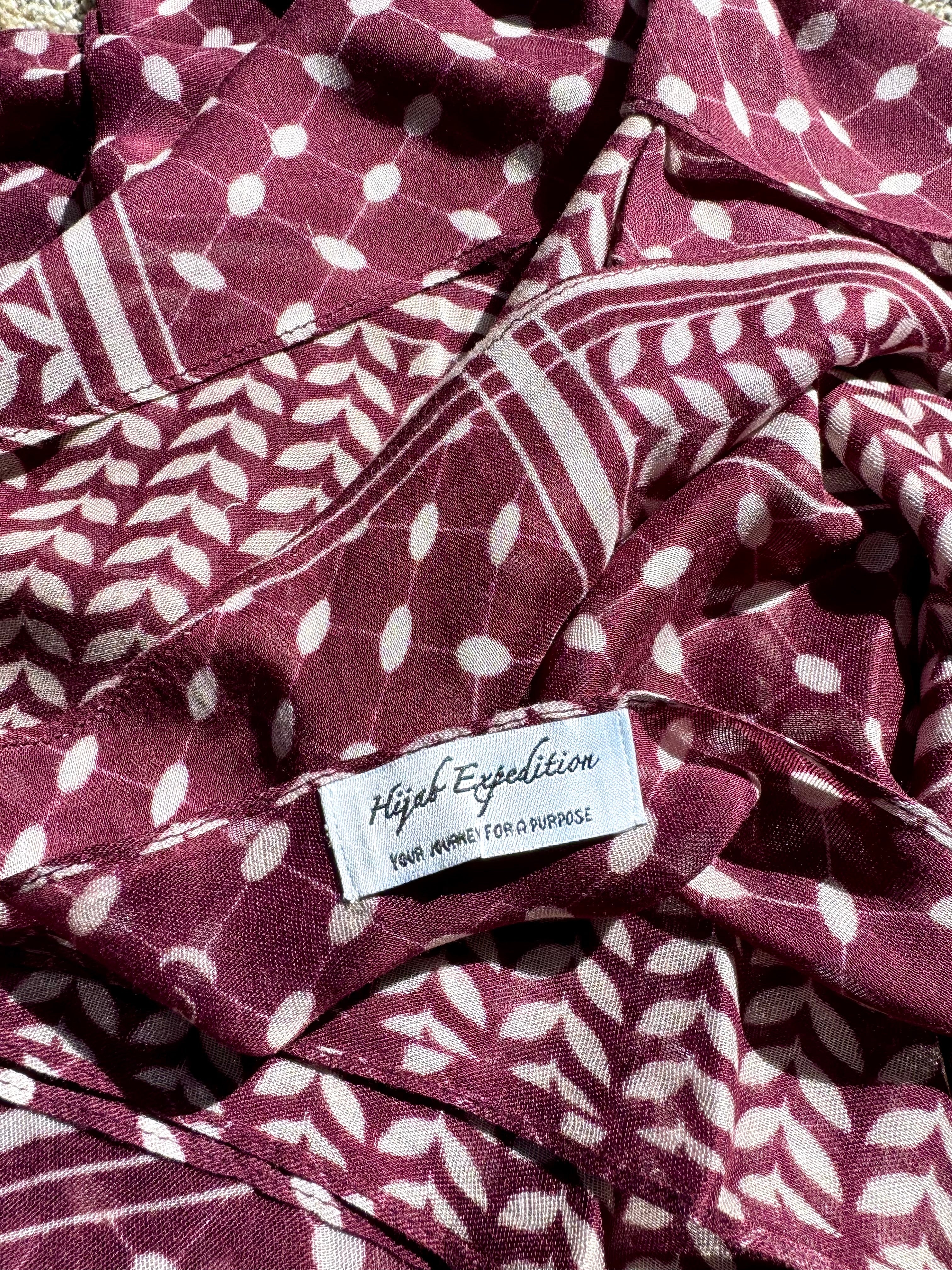 PLUM KEFFIYEH Modal Hijab