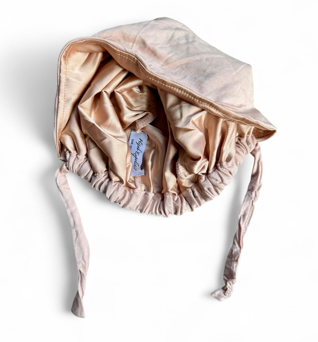 Jumbo Satin Under Scarf (Cream Gold)