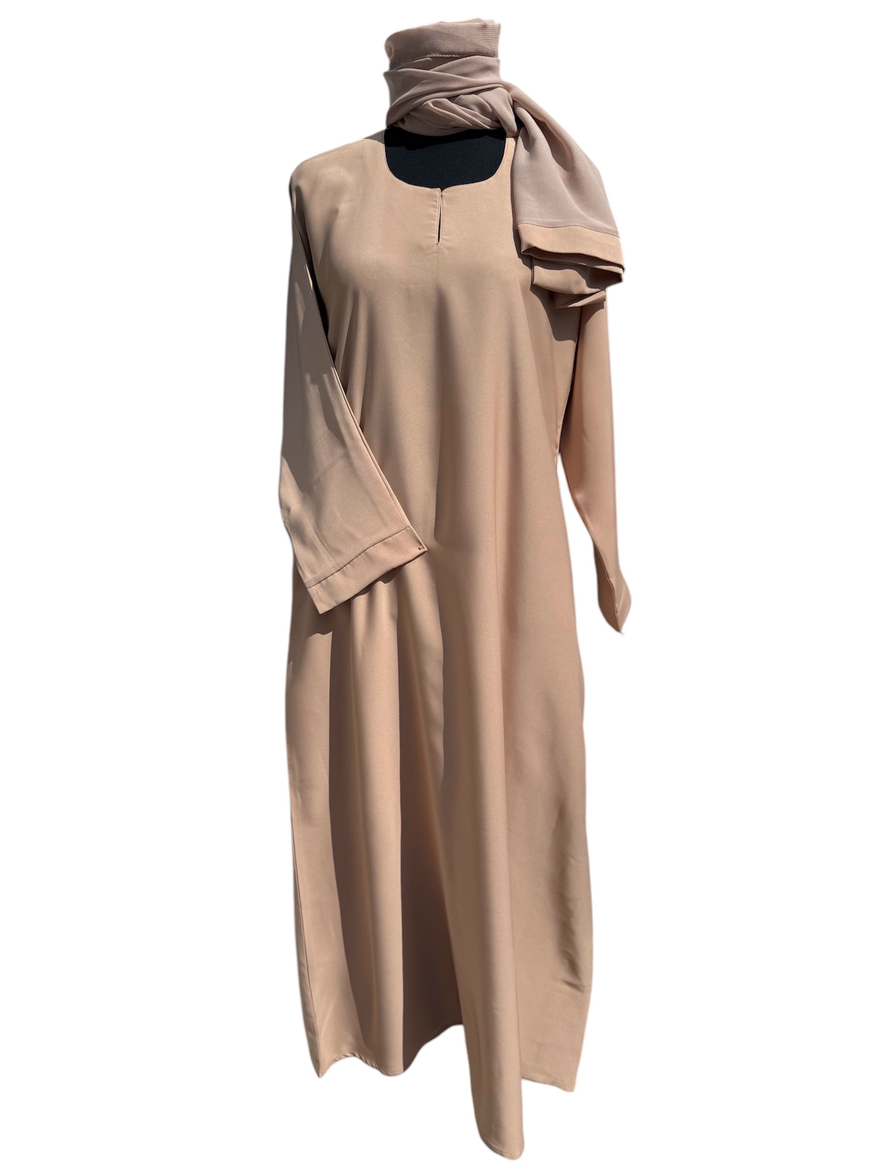 Premium Nida Abaya (Latte)