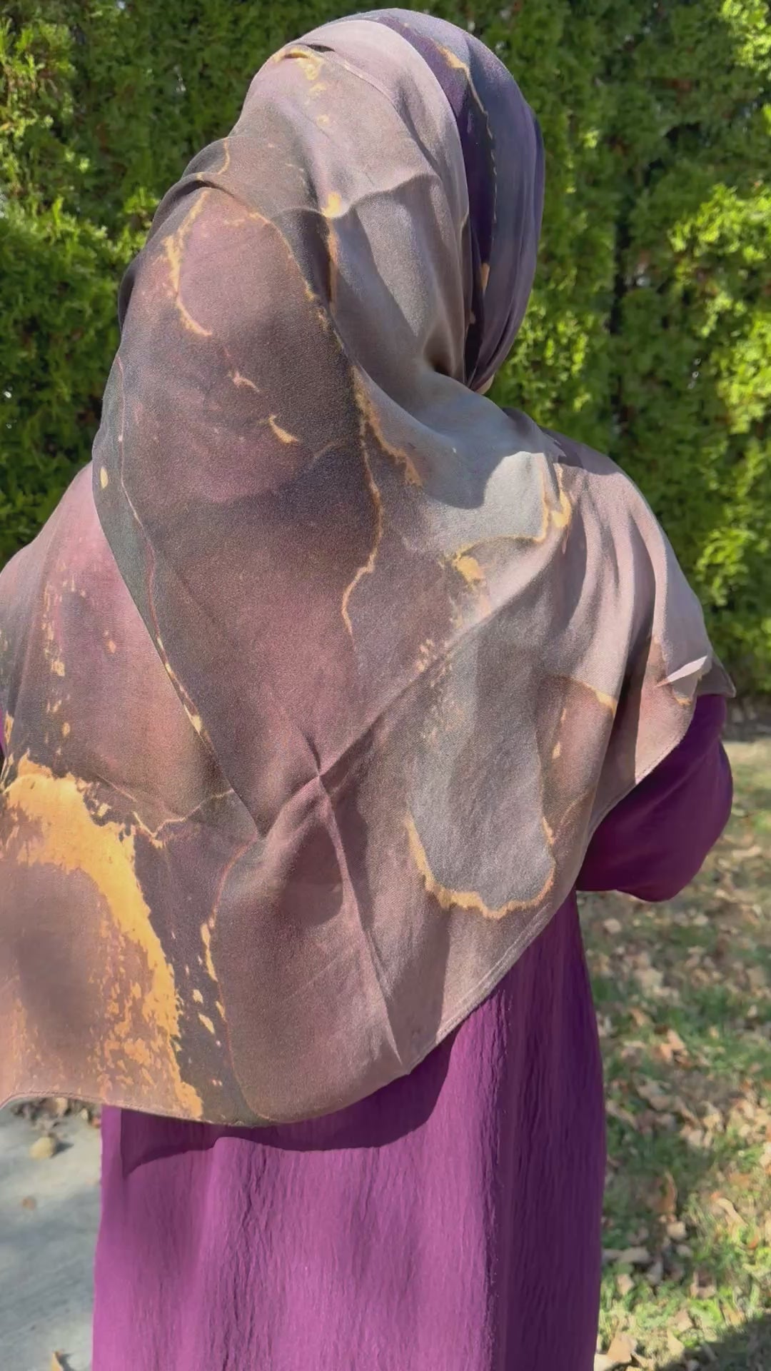 MIDNIGHT MARBLE Modal Hijab